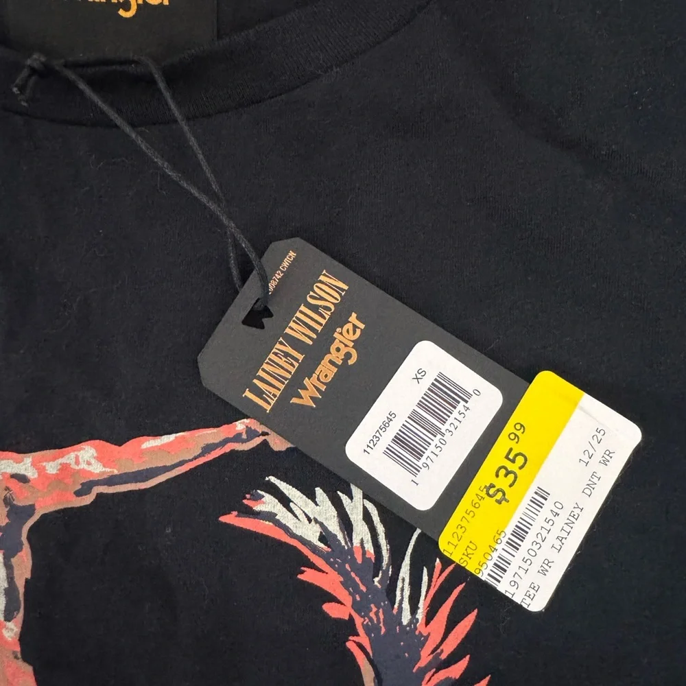Wrangler Lainey Wilson Black Tee with Graphic - Picture 4 of 5